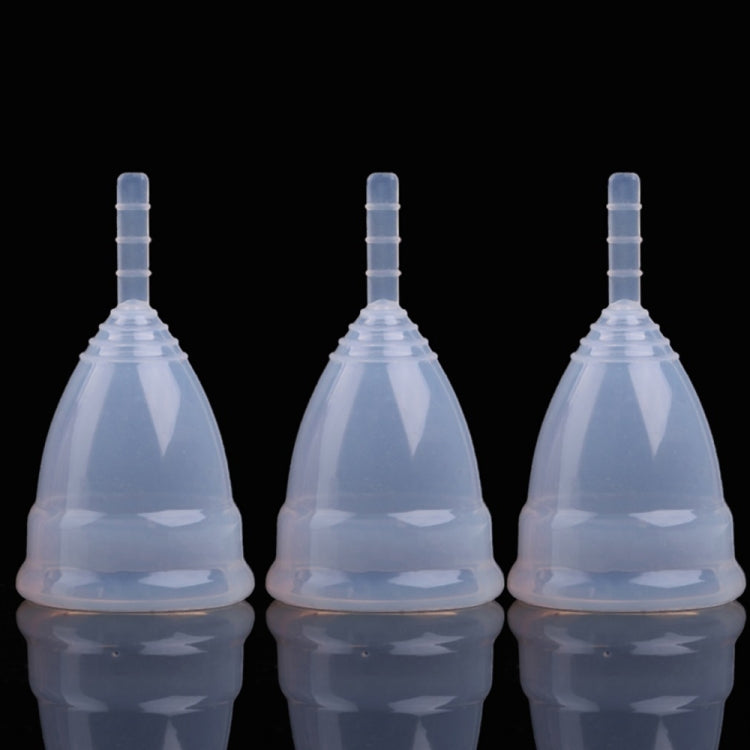 3 PCS Reusable Soft Cup Silicone Menstrual Cup, Size:Small(Transparent) - free shipping - PMC TechLife - Order now!