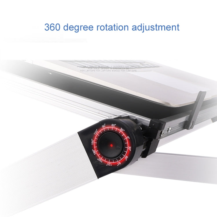 Universal 360 Degree Adjustment Folding Aluminum Alloy Laptop Stand(White) - Laptop Stand by PMC Jewellery | Online Shopping South Africa | PMC Jewellery | Buy Now Pay Later Mobicred