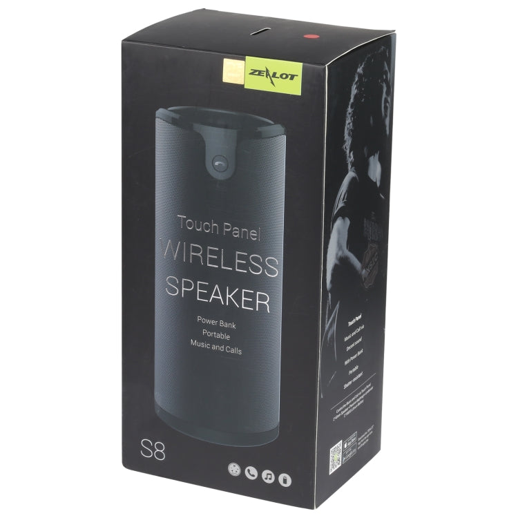 ZEALOT S8 3D Stereo Bluetooth Speaker Wireless Subwoofer Column Portable Touch Control AUX TF Card Playback Handsfree with Mic - free shipping - PMC Jewellery - Order now!