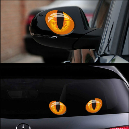 10 PCS Cute Simulation Cat Eyes Car Sticker 3D Rearview Mirror Vinyl Decal, Size: 10x8cm - Decorative Sticker by PMC Jewellery | Online Shopping South Africa | PMC Jewellery | Buy Now Pay Later Mobicred