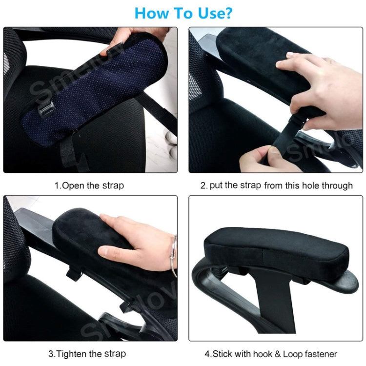 Chair Armrest Cushion Office Chair Pillow Pad Elbow Rest Cushion(Black) - Furniture Accessories by PMC TechLife | Online Shopping South Africa | PMC TechLife