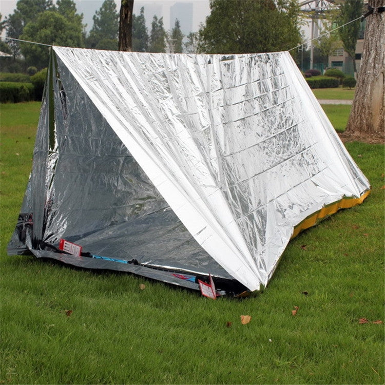 Emergency Simple Tent Outdoor Rescue Blanket First Aid Sunscreen Insulation Blanket, Color:Silver - Tents & Accessories by PMC Jewellery | Online Shopping South Africa | PMC Jewellery