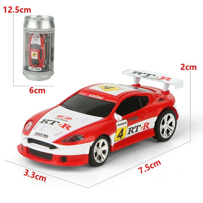 Coke Can Mini RC Car Radio Remote Control Micro Racing Car(Red) - RC Cars by PMC Jewellery | Online Shopping South Africa | PMC Jewellery