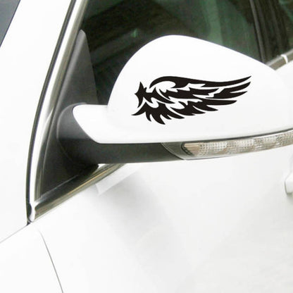 5 PCS Guardian Angel Wings Lovely Reflective Car Stickers Fashion Car Rearview Mirror Decal (Black) - Decorative Sticker by PMC Jewellery | Online Shopping South Africa | PMC Jewellery