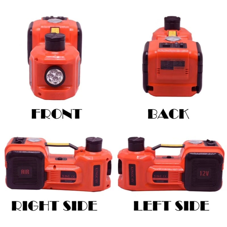 3 In 1 Car Electric Jack Air Pump Electric Wrench Maintenance Tools Set(Red) - free shipping - PMC TechLife - Order now!