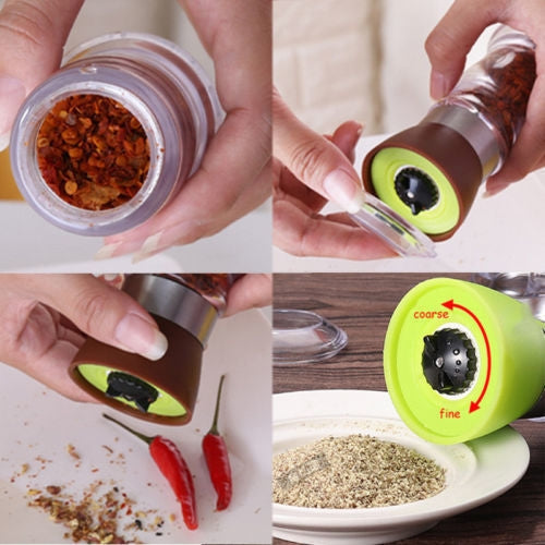 Multi-Function Seasoning Tank Kitchen Gadget Manual Creative Pepper Grinder(Green) - Condiment Bottles & Hip Flasks by PMC TechLife | Online Shopping South Africa | PMC TechLife | Buy Now Pay Later Mobicred
