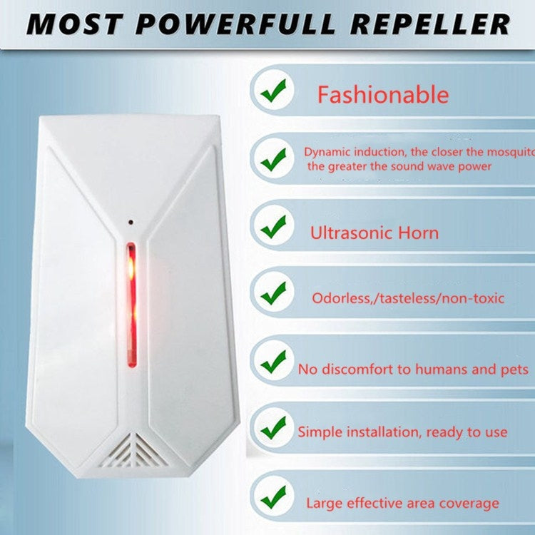 A13 Ultrasonic Mosquito Repellent Electronic Mosquito Killer, Plug Type:EU Plug - Repellents by PMC TechLife | Online Shopping South Africa | PMC TechLife | Buy Now Pay Later Mobicred