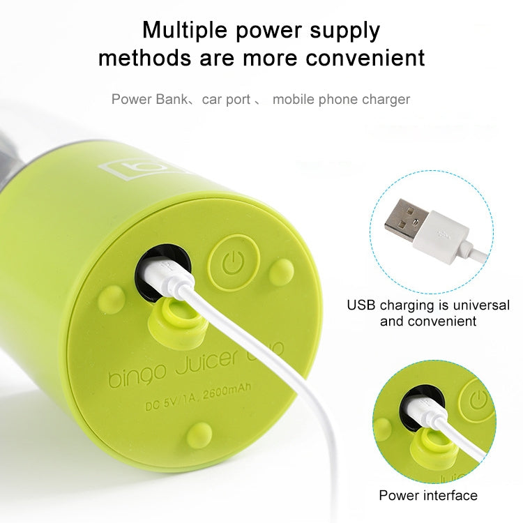Mini Portable Electric Juicer Cup USB Rechargeable Juicer Fruit Juice Extractor(Green) - free shipping - PMC TechLife - Order now!