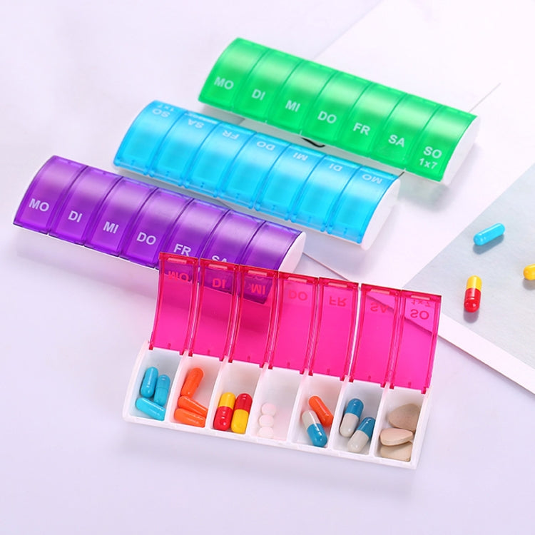 Portable Seven-part Mini Storage Pill Box(Purple) - free shipping - PMC TechLife - Order now!