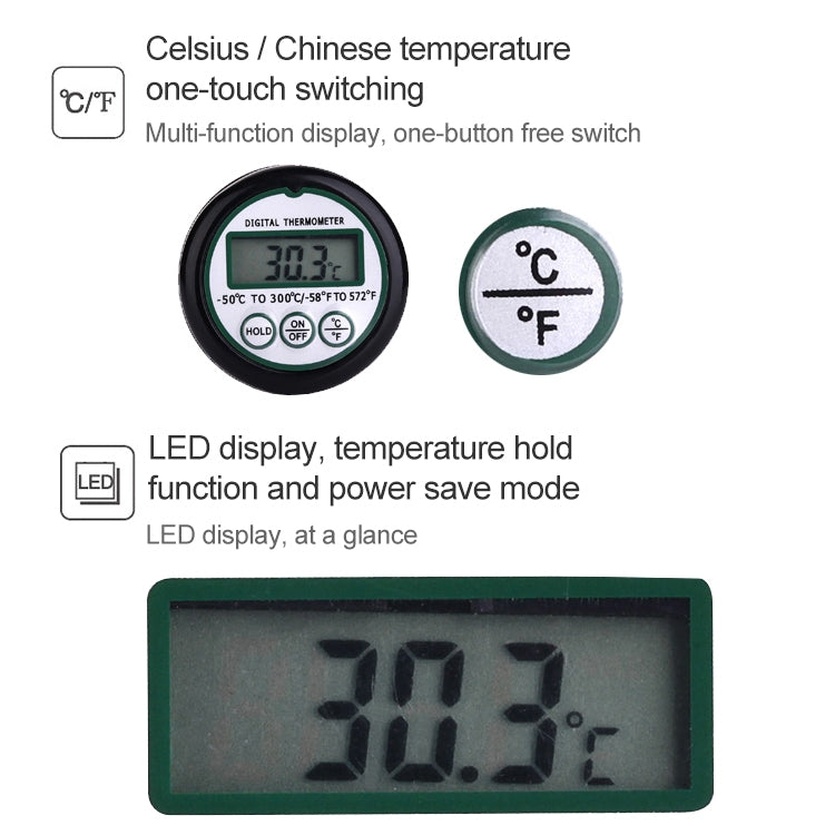 Portable Digital Probe Meat Kitchen Food Cooking BBQ and Liquid Thermometer - Cooking Thermometers by PMC TechLife | Online Shopping South Africa | PMC TechLife
