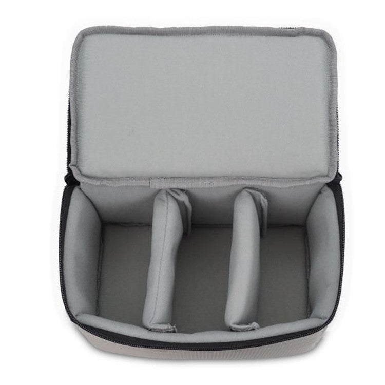 Water-resistant DSLR Padded insert Case Waterproof Zipper Removable Partition Camera Bags(Light Grey) - free shipping - PMC TechLife - Order now!