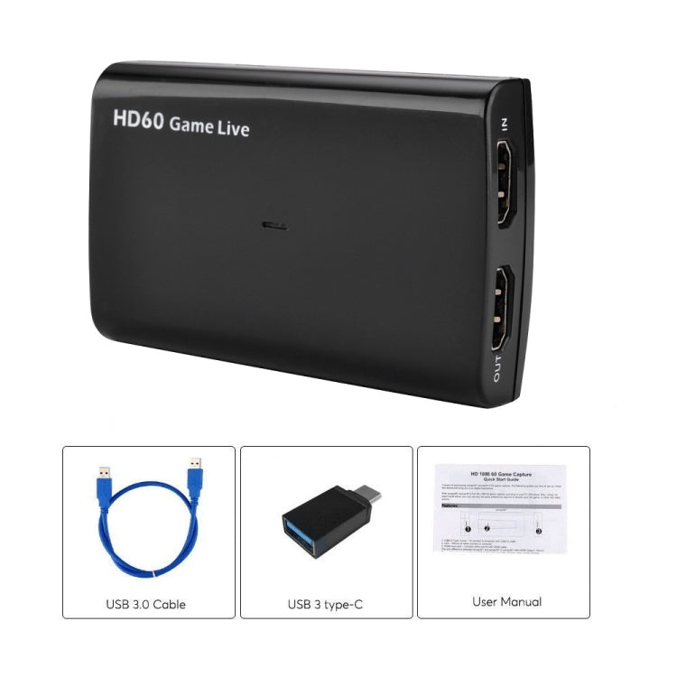 EZCAP321B USB 3.0 UVC HD60 Game Live Video Capture(Black) - Video Capture Solutions by Ezcap | Online Shopping South Africa | PMC Jewellery | Buy Now Pay Later Mobicred