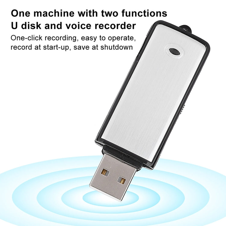 SK858 8GB Rechargeable Portable U-Disk Meeting Voice Recorder (Black) - U-Disk Recorder by PMC TechLife | Online Shopping South Africa | PMC TechLife | Buy Now Pay Later Mobicred