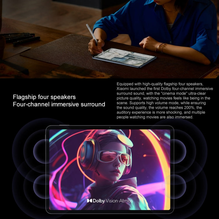 Xiaomi Pad 7 11.2 inch, 8GB+256GB, HyperOS 2 Qualcomm Snapdragon 7+ Gen3 Octa Core (Black) - free shipping - PMc TechLife - Order now!