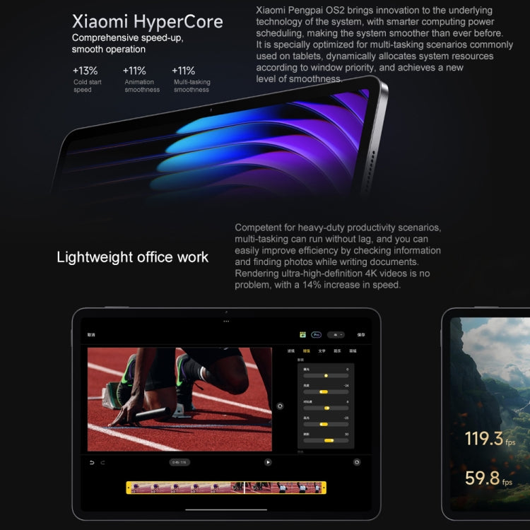 Xiaomi Pad 7 Pro 11.2 inch, 12GB+256GB, HyperOS 2 Qualcomm Snapdragon 8s Gen3 Octa Core (Blue) - free shipping - PMc TechLife - Order now!