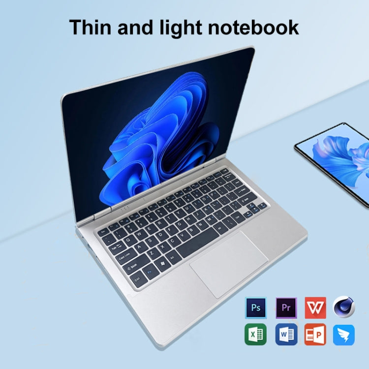 14.1 inch Portable Laptop, 6GB+512GB, Windows 11 Intel Celeron N4000 Dual Core, UK Plug - free shipping - PMc TechLife - Order now!