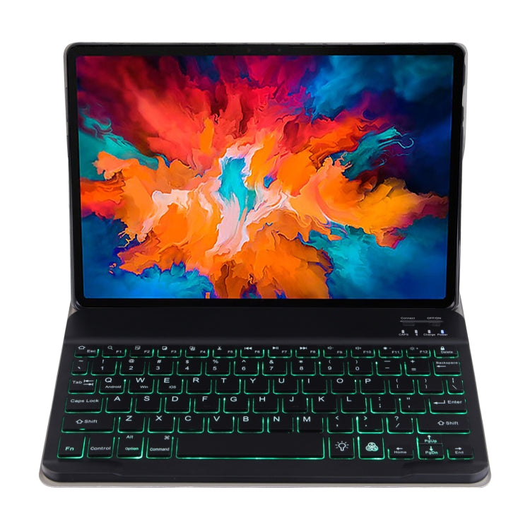 DY-M10ReL-S 2 in 1 Removable Bluetooth Keyboard + Protective Leather Tablet Case with Backlight & Holder for Lenovo Tab M10 FHD REL(Black) - Lenovo Keyboard by PMC TechLife | Online Shopping South Africa | PMC TechLife