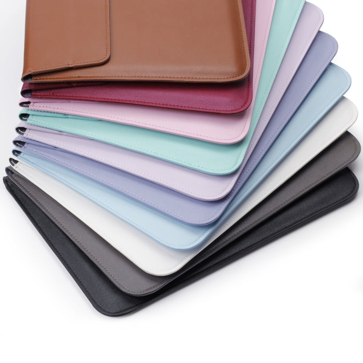 Universal Envelope Style PU Leather Case with Holder for Ultrathin Notebook Tablet PC 13.3 inch, Size: 35x25x1.5cm(Grey) - 13 inch by PMC TechLife | Online Shopping South Africa | PMC TechLife | Buy Now Pay Later Mobicred