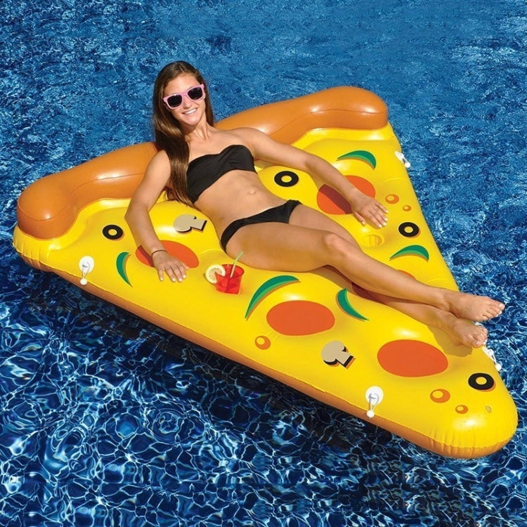 Inflatable Pizza Slice Shaped Floating Mat Swimming Ring, Inflated Size: 180 x 130cm - Swimming Rings by PMC Jewellery | Online Shopping South Africa | PMC Jewellery