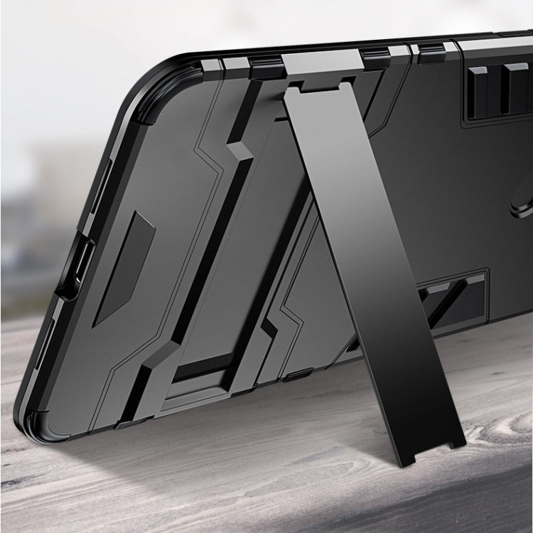 PC + TPU Shockproof Protective Case with Magnetic Ring Holder for Xiaomi Mi 8 Lite (Black) - Xiaomi Cases by PMC TechLife | Online Shopping South Africa | PMC TechLife