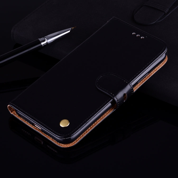 Business Style Oil Wax Texture Horizontal Flip Leather Case for Xiaomi Pocophone F1 , with Holder & Card Slots & Wallet (Black) - Xiaomi Cases by PMC Jewellery | Online Shopping South Africa | PMC Jewellery