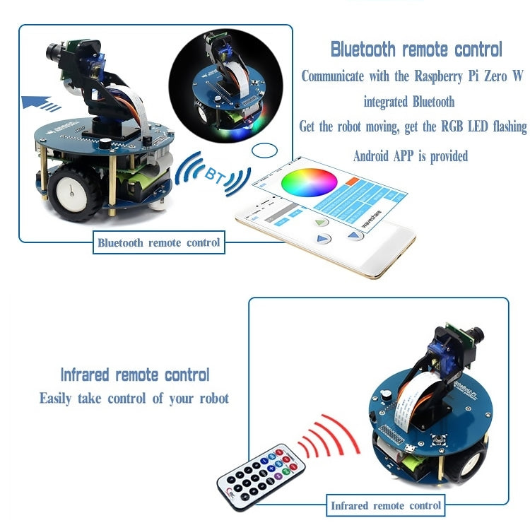 Waveshare AlphaBot2 robot building kit for Raspberry Pi 3 Model B - Modules Expansions Accessories by PMc TechLife | Online Shopping South Africa | PMc TechLife | Buy Now Pay Later Mobicred