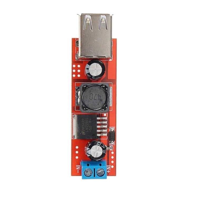 LDTR-WG0257 Dual USB 9V/12V/24V/36V to 5V Converter DC-DC 3A Step Down Power Module (Red) - Other Accessories by PMC TechLife | Online Shopping South Africa | PMC TechLife | Buy Now Pay Later Mobicred