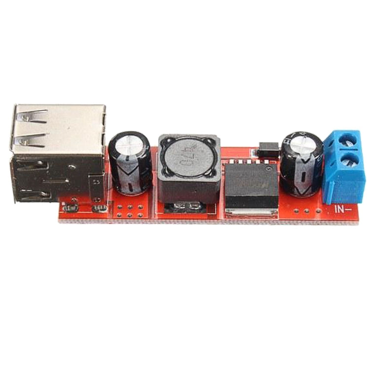 LDTR-WG0257 Dual USB 9V/12V/24V/36V to 5V Converter DC-DC 3A Step Down Power Module (Red) - Other Accessories by PMC TechLife | Online Shopping South Africa | PMC TechLife | Buy Now Pay Later Mobicred