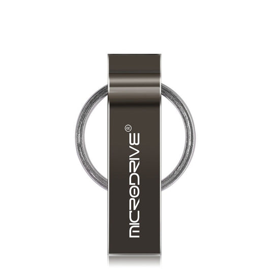 MicroDrive 64GB USB 2.0 Metal Keychain U Disk (Black) - USB Flash Drives by MicroDrive | Online Shopping South Africa | PMC Jewellery