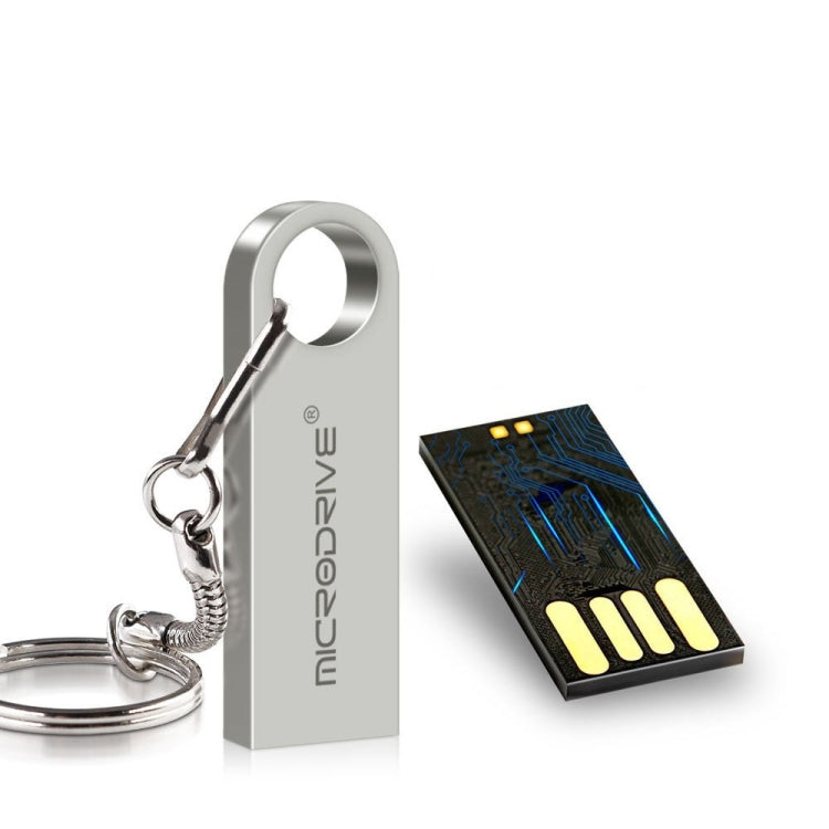 MicroDrive 128GB USB 2.0 Metal Waterproof High Speed U Disk(Grey) - free shipping - PMC Jewellery - Order now!
