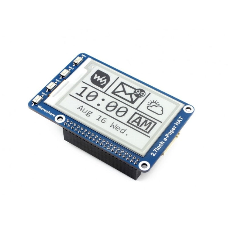 Waveshare 2.7 inch 264x176E-Ink Display HAT for Raspberry Pi, SPI Interface - Modules Expansions Accessories by Waveshare | Online Shopping South Africa | PMC TechLife | Buy Now Pay Later Mobicred