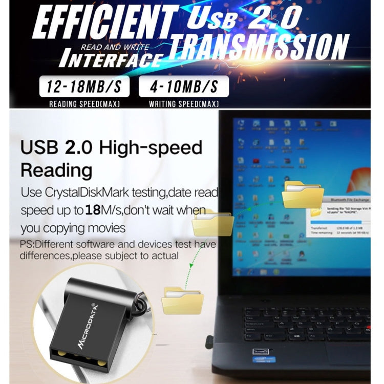 MiCRODATA 32GB USB 2.0 Computer Car Two-use Mini U Disk (Black) - free shipping - PMC TechLife - Order now!