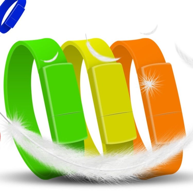 MicroDrive 128GB USB 2.0 Fashion Bracelet Wristband U Disk (Red) - free shipping - PMC Jewellery - Order now!