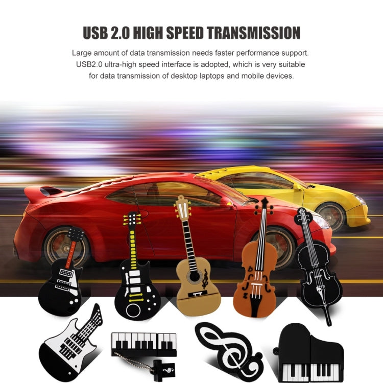 MicroDrive 128GB USB 2.0 Music Note U Disk - free shipping - PMC Jewellery - Order now!