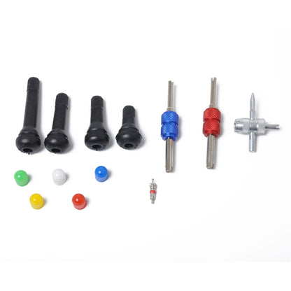 55 in 1 Car TR412 TR413 TR414 TR418 Tire Nozzle Car Tire Valve Caps Valve Core Wrench & 4 in1 Valve Core Screwdriver Replacement Repair Kit - Tire Valve Caps by PMC Jewellery | Online Shopping South Africa | PMC Jewellery