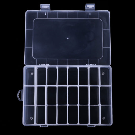 HENGJIA qt022 Twenty Four Grid Waterproof Multifunction Fishing Tool Gear Storage Transparent Fishing Tackle Box - Storage Boxes & Storage Bags by HENGJIA | Online Shopping South Africa | PMC Jewellery | Buy Now Pay Later Mobicred