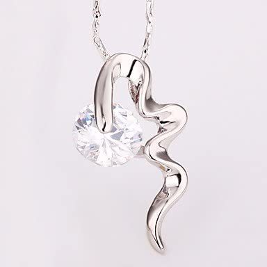 Waves Necklace In White Gold