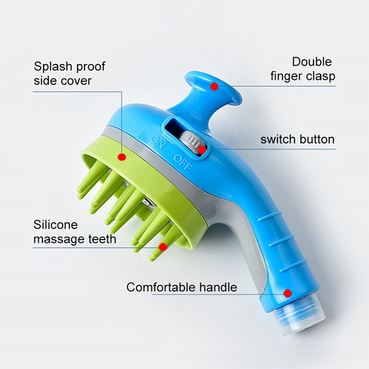 Pet Shower Shower Brush with Non-slip Handle Nozzle(White) - Grooming by PMC TechLife | Online Shopping South Africa | PMC TechLife | Buy Now Pay Later Mobicred