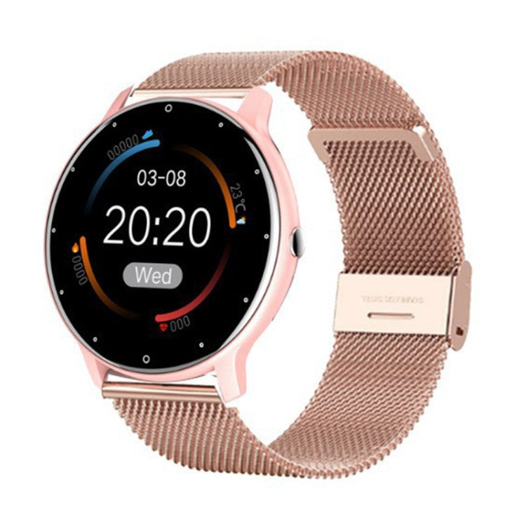 ZL02D 1.28 inch IP67 Waterproof Steel Band Smart Watch Support Heart Rate Monitoring (Pink) -  by PMC Jewellery | Online Shopping South Africa | PMC Jewellery