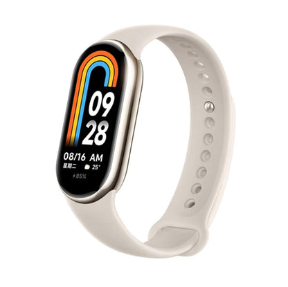 Original Xiaomi Mi Band 8 1.62 inch AMOLED Screen 5ATM Waterproof Smart Watch, Support Blood Oxygen / Heart Rate Monitor(Light Gold) - Wearable Devices by Xiaomi | Online Shopping South Africa | PMC Jewellery | Buy Now Pay Later Mobicred