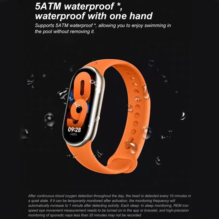 Original Xiaomi Mi Band 8 1.62 inch AMOLED Screen 5ATM Waterproof Smart Watch, Support Blood Oxygen / Heart Rate Monitor(Light Gold) - Wearable Devices by Xiaomi | Online Shopping South Africa | PMC Jewellery | Buy Now Pay Later Mobicred