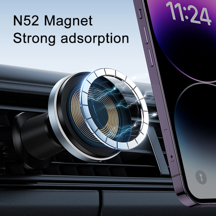 MOMAX CM25A Magnetic Wireless Charger Car Air Outlet Phone Holder - Wireless Charger Holders by MOMAX | Online Shopping South Africa | PMC Jewellery | Buy Now Pay Later Mobicred