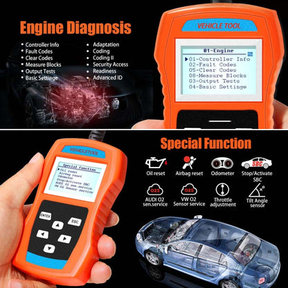 VAG506M Car Mini Code Reader OBD2 Fault Detector Diagnostic Tool, Southern European Version - Code Readers & Scan Tools by PMC Jewellery | Online Shopping South Africa | PMC Jewellery