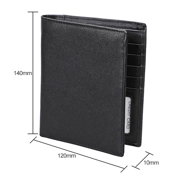8235 Antimagnetic RFID Multi-function Crazy Horse Texture Leather Wallet Passport Bag(Black) - Antimagnetic RFID Package by PMC TechLife | Online Shopping South Africa | PMC TechLife | Buy Now Pay Later Mobicred