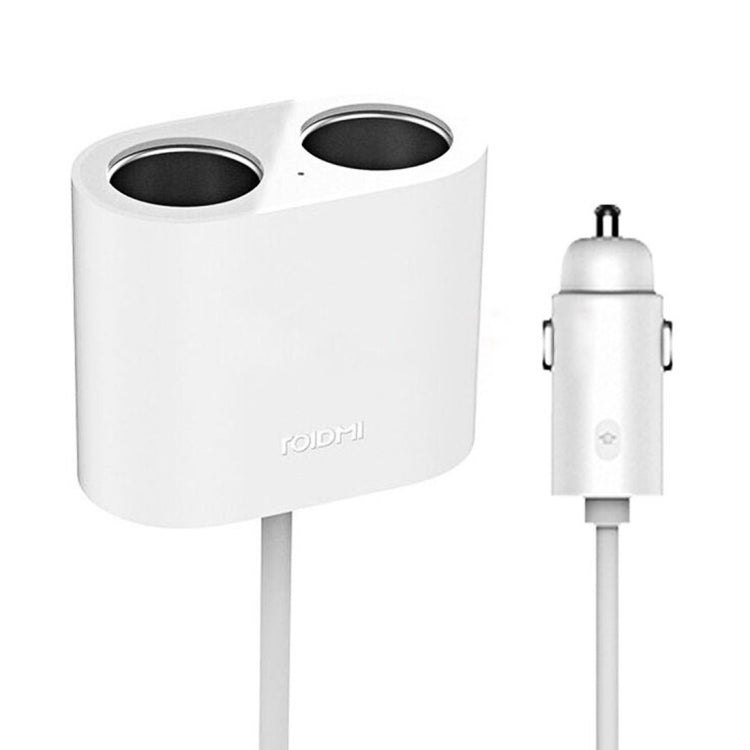 Original Xiaomi Youpin ROIDMI 2 in 1 120W 10A Car Cigarette Lighter + Dual USB Port Quick Charge Car Charger(White) - Car Charger by Xiaomi | Online Shopping South Africa | PMC Jewellery