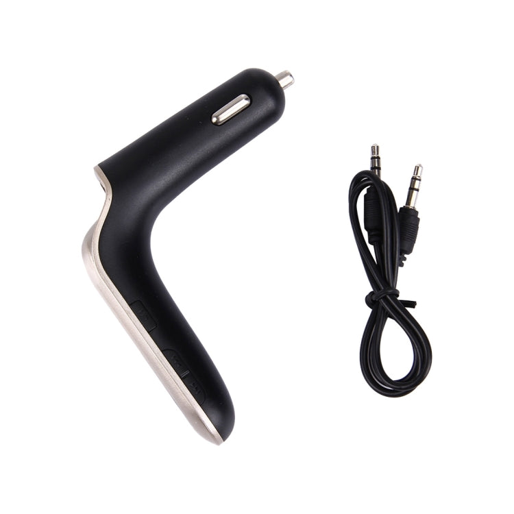 CARS7 Bluetooth Car Charger with Digital Display for Mobile Phone(Gold) - Car Charger by PMC TechLife | Online Shopping South Africa | PMC TechLife