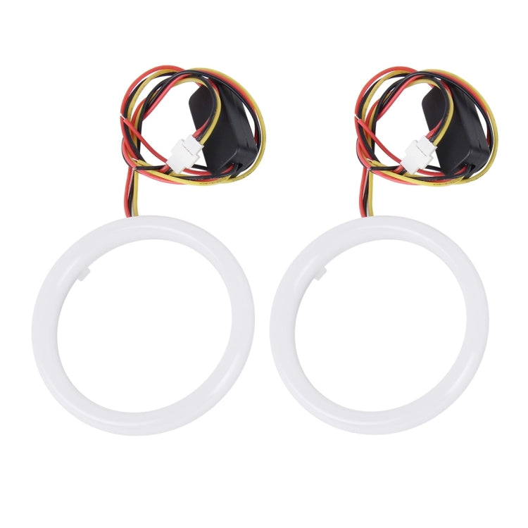 2 PCS 3inch 6W White Light + Yellow Light Car Angel Eyes Light, DC 12V Cable Length: 50cm - Eagle Eye Lamps by PMC TechLife | Online Shopping South Africa | PMC TechLife | Buy Now Pay Later Mobicred