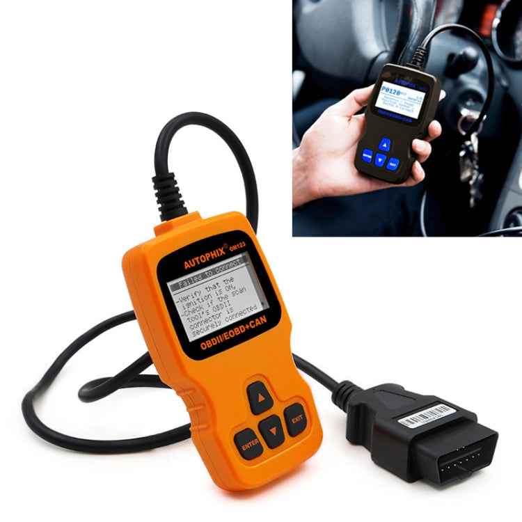 AUTOPHIX OM123 Car Portable OBD2 Scanner Car Diagnostic Tool OBD 2 Automotive Scanner EOBD Code Reader (Orange) - Code Readers & Scan Tools by PMC TechLife | Online Shopping South Africa | PMC TechLife