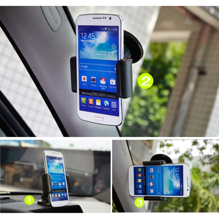 3R-1005 Universal Car Suction Cup Mount Bracket Phone Holder for 68-80mm Mobile Phone - free shipping - PMC TechLife - Order now!