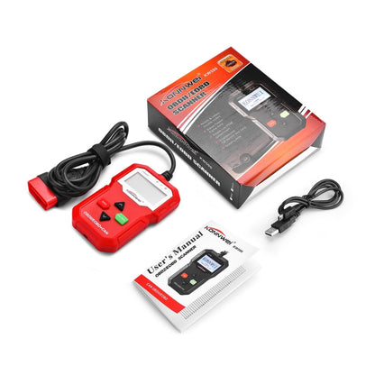 KONNWEI KW590 Mini OBDII Car Auto Diagnostic Scan Tools Auto Scan Adapter Scan Tool (Can Only Detect 12V Gasoline Car)(Red) - Code Readers & Scan Tools by KONNWEI | Online Shopping South Africa | PMC Jewellery | Buy Now Pay Later Mobicred